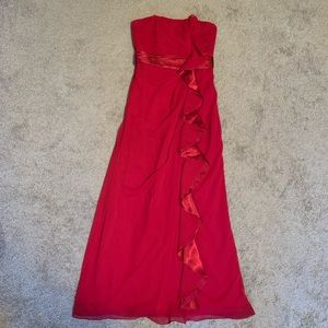 David’s Bridal Red Gown